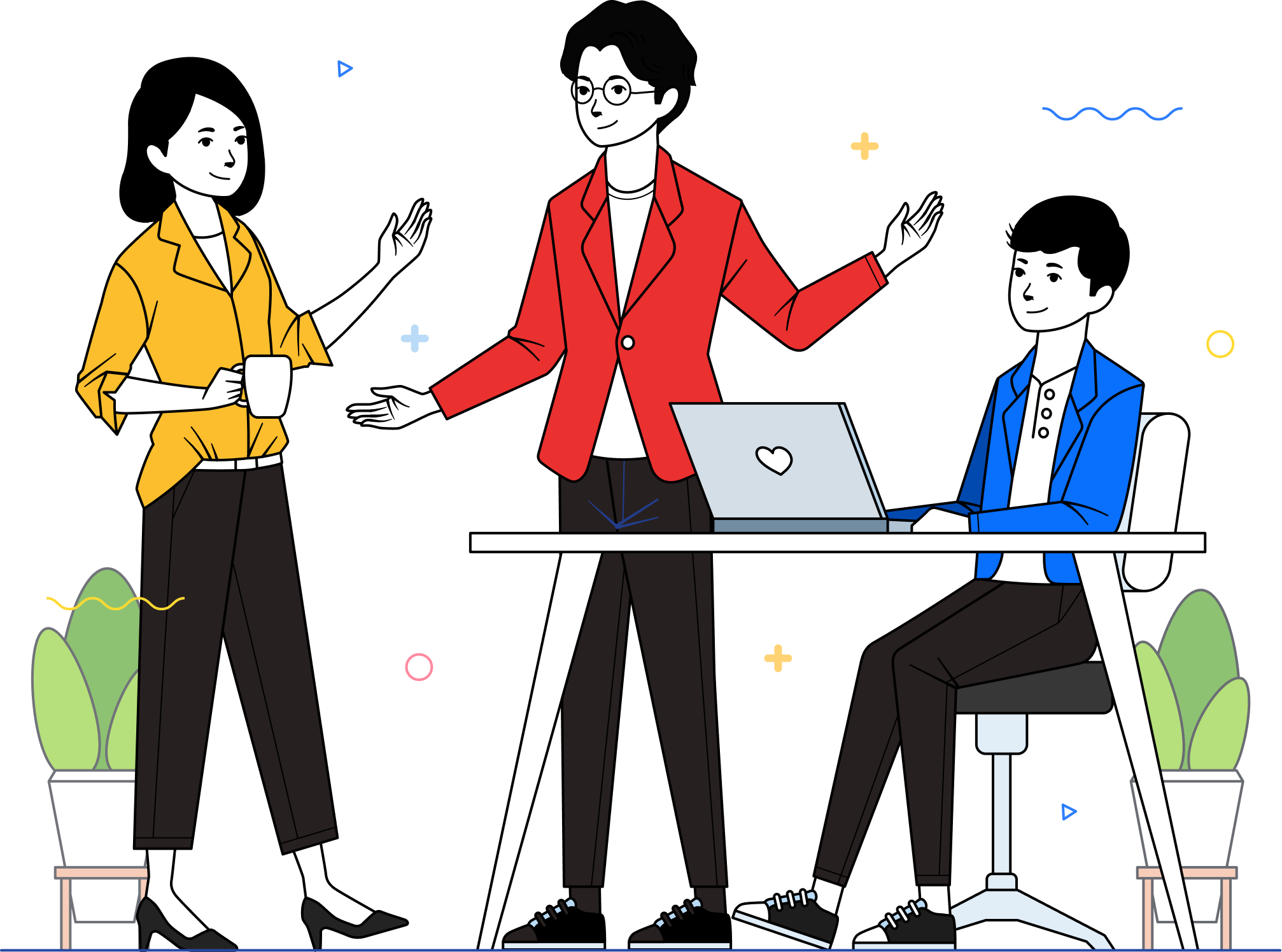 Gamuru team collaborating in the office